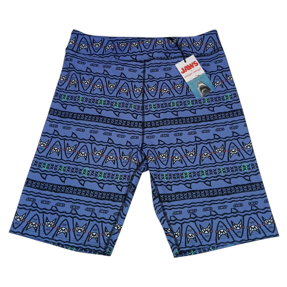 Jaws X Unique Vintage Biker Shorts Universal Studios Licensed Size LARGE New NWT